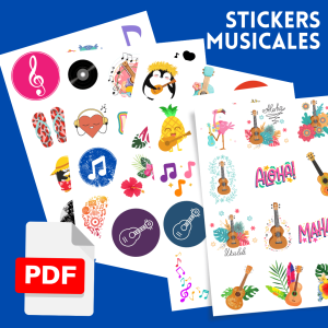 Stickers o pegatinas musicales